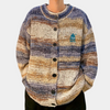 Männlicher strickcardigan in stylischem blau – lässige freizeitmode für büro und freizeit