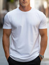 Männlicher freizeit t-shirt aus weichem stoff – stylisches kurzarmoberteil für männer