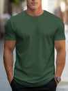 Männlicher freizeit t-shirt aus weichem stoff – stylisches kurzarmoberteil für männer