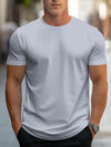 Männlicher freizeit t-shirt aus weichem stoff – stylisches kurzarmoberteil für männer
