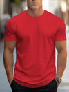 Männlicher freizeit t-shirt aus weichem stoff – stylisches kurzarmoberteil für männer