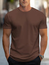 Männlicher freizeit t-shirt aus weichem stoff – stylisches kurzarmoberteil für männer