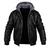 Männer lederjacke mit kapuzenfutter - modernes freizeitoutfit für kalte tage