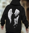 Hoodie für männer mit künstlerischem flügeldesign – stylisches freizeit-outfit für jeden tag
