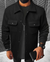 Männer button-up jacke aus weichem stoff – vielseitige oberjacke für den smart-casual anlass