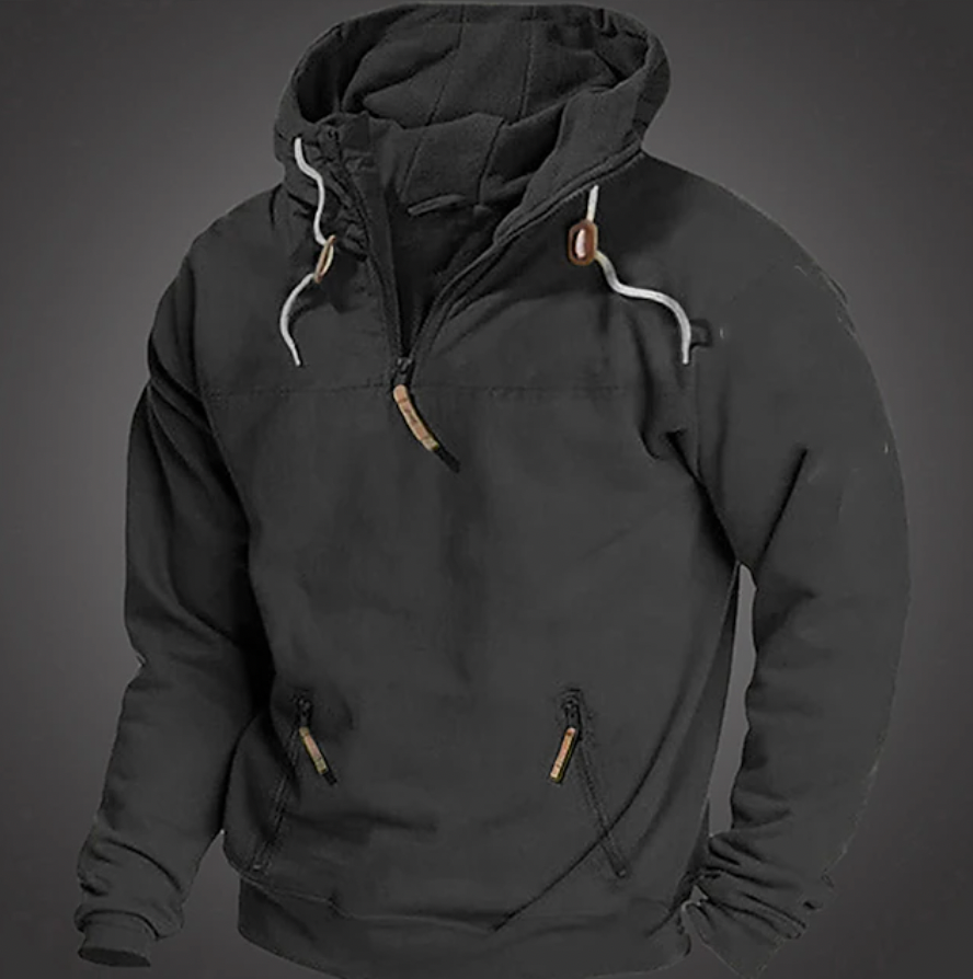 Männer Zip-Hoodie - Robuster Pullover für Alltag & Freizeit