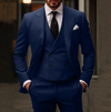 3-teiliges slim-fit herrenanzug - blazer, weste und hose