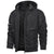 Männliche kapuzen-bomberjacke - stylische lederoberbekleidung für kühlere tage