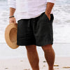 Männers leinen shorts – leichte freizeitkleidung für strand und outdoor