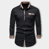Männer smart casual hemd mit karodetail - zeitgemässer büro-look für männer