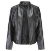 Elegante lederjacke – stilvolle männeroberbekleidung