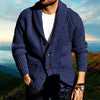 Männers strickjacke in lässiger passform – sanftes freizeit-knitwear für den alltag