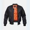 Männer bomberjacke - wattierte winterjacke mit reissverschluss
