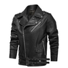 Schwarz leder bikerjacke - zeitloses casual-outwear für männer