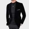 Eleganter samtblazer für männer - trendige freizeitjacke
