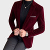 Eleganter samtblazer für männer - trendige freizeitjacke