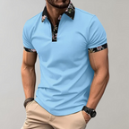 Männer Polo-Shirt mit Blumenkragen - Lässiger Alltagsstil
