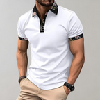 Männer Polo-Shirt mit Blumenkragen - Lässiger Alltagsstil