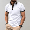 Männers polo-shirt mit blumenkragen - lässiger look für jeden tag