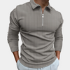 Männliche langarm-zipshirt - vielseitiges und schickes casual-oberteil