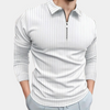 Männliche langarm-zipshirt - vielseitiges und schickes casual-oberteil