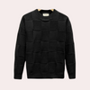 Männer pulli mit strukturierter strickart - leichtes knitwear für den alltag