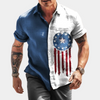 Mäner casual shirt aus leichtem leinenmix mit halben ärmeln - für sommerausflüge