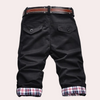 Maßgeschneiderte herren shorts mit gürtel - moderne cropped pants