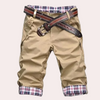 Maßgeschneiderte herren shorts mit gürtel - moderne cropped pants