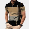 Männers poloshirt - zeitgemässes kurzärmeliges zip-hemd für lässige anlässe