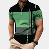 Männers poloshirt - zeitgemässes kurzärmeliges zip-hemd für lässige anlässe