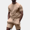 2-teiliges männer freizeit-shorts-set aus leichtem t-shirt und shorts - entspannter outfits für jeden tag