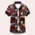 Männershirt mit kurzen ärmeln und floralem muster - farbenfrohe sommermode für legere anlässe