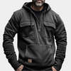 Hoodie mit halbem reissverschluss für männer - funktioneller pulli mit taschen