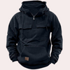 Hoodie mit halbem reissverschluss für männer - funktioneller pulli mit taschen