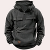 Hoodie mit halbem reissverschluss für männer - funktioneller pulli mit taschen