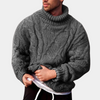 Gemütlicher kabelstrickrollkragenpullover - männers wintermode