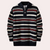 Männers fleece sweater - weicher strick pullover in marineblau - casual schichten fürs tägliche tragen