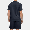 2-teiliger herren poloshirt und shorts-set - leichte sommermode, marineblau, lässig