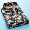 Männers blumen-hemd – vielseitige freizeitmode mit elegantem langarmdesign für gesellschaftliche anlässe