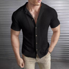 Männershirt mit tailliertem schnitt - atmungsaktives kurzärmliges freizeitoberteil, smarter look