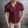 Männershirt mit tailliertem schnitt - atmungsaktives kurzärmliges freizeitoberteil, smarter look