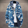 Hoodie-jacke für männer mit geometrischem muster - lässige oberbekleidung