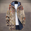 Hoodie-jacke für männer mit geometrischem muster - lässige oberbekleidung