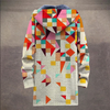 Hoodie-jacke für männer mit geometrischem muster - lässige oberbekleidung