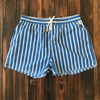 Männerswimshorts mit trendigem streifen-design - lässige strandmode für sommertage