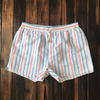 Männerswimshorts mit trendigem streifen-design - lässige strandmode für sommertage