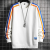 Männersweatshirt mit streifen – lässiger langarm-top für deinen alltagslook