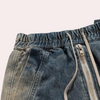 Männliche lässige baggy jeans in blau - weite hosen für den sommer