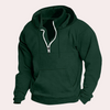 Hoodie für männer mit halbzipper – vielseitiger freizeitlook mit fronttasche und gemütlicher kapuze
